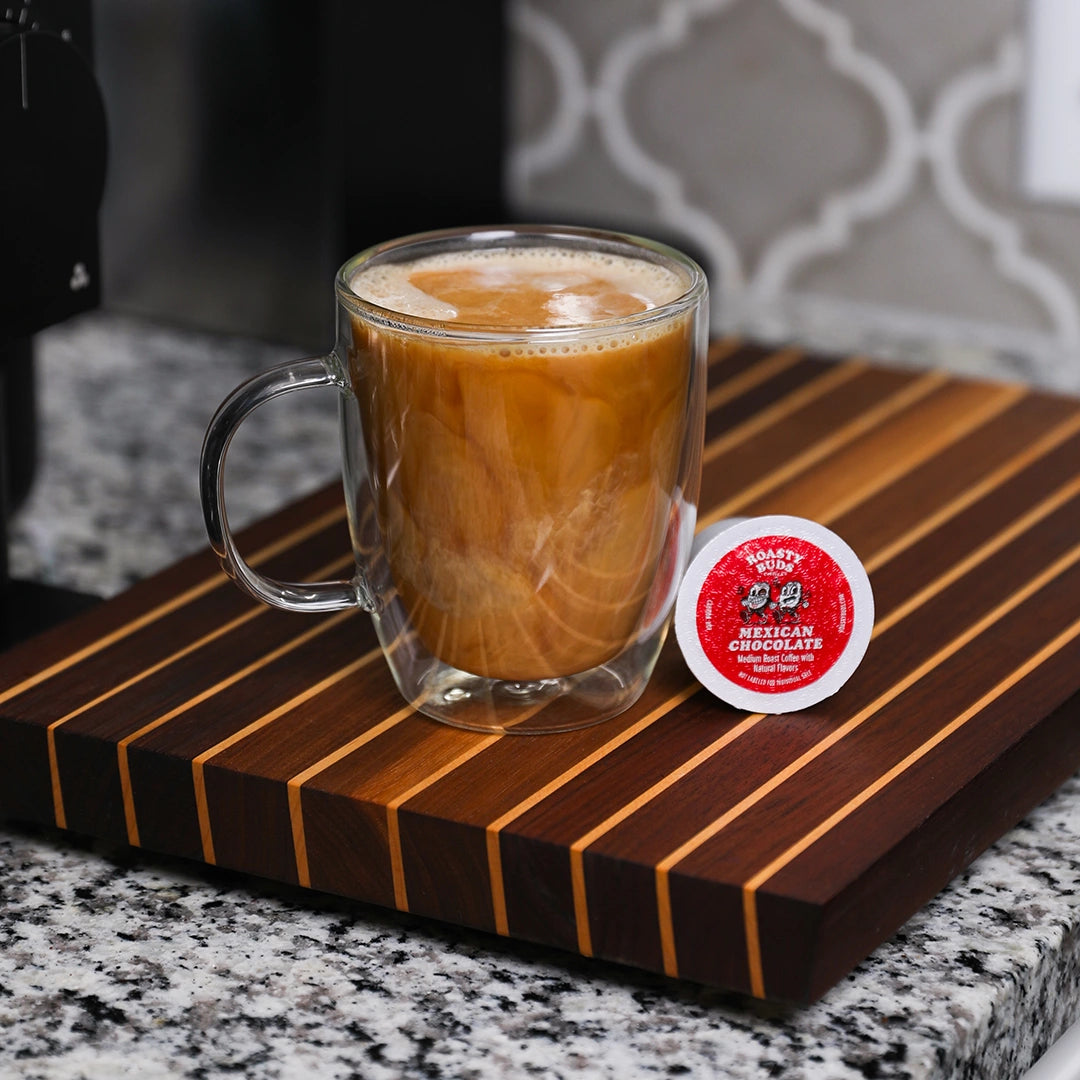 Mexican chocolate flavored coffee pod for Keurig machines