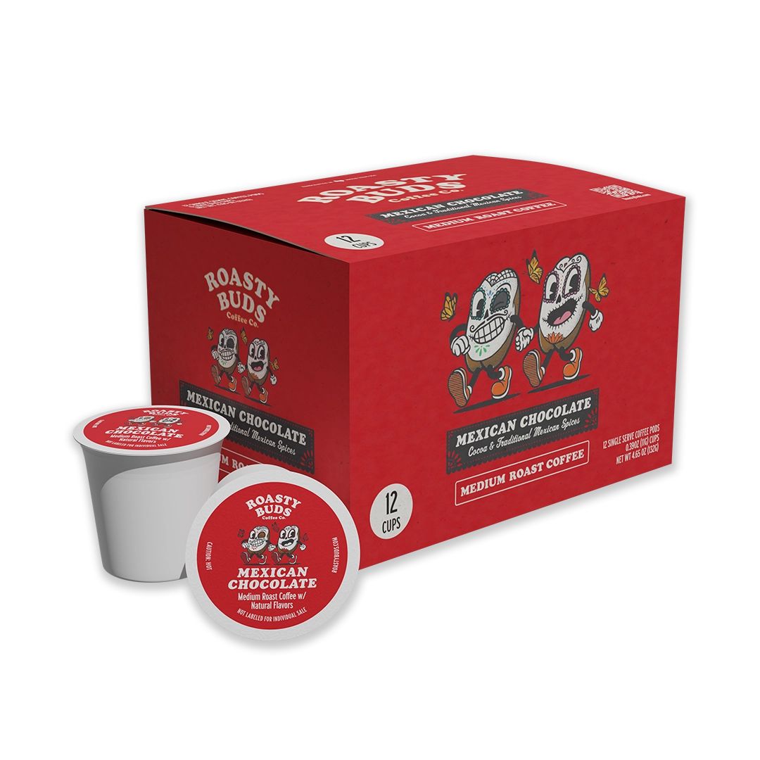 Mexican chocolate flavored coffee pod for Keurig machines