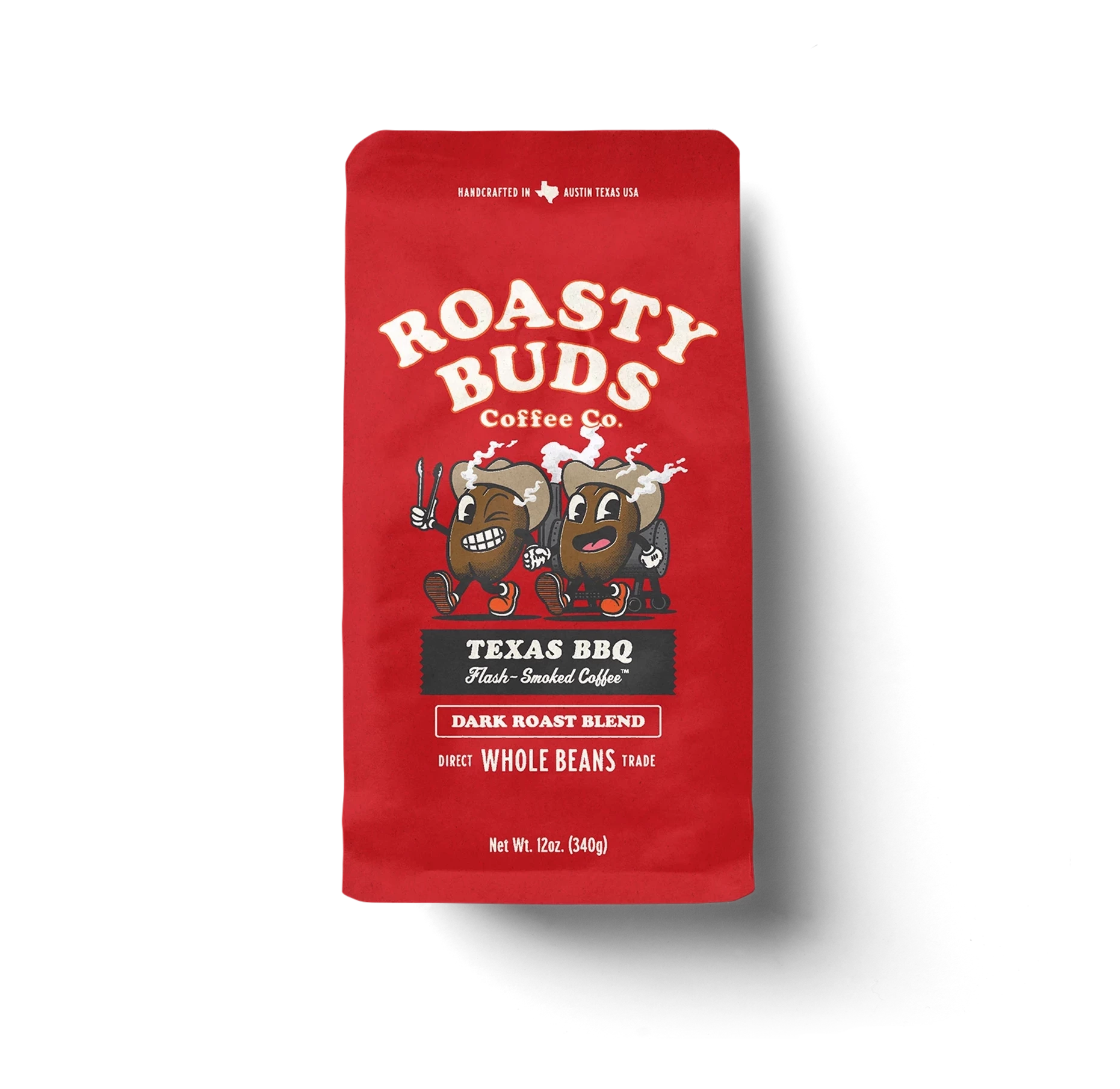 Roasty Buds Premium Coffee Texas BBQ Smoked Coffee